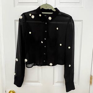 Urban Outfitters Long Sleeve Daisy Shirt